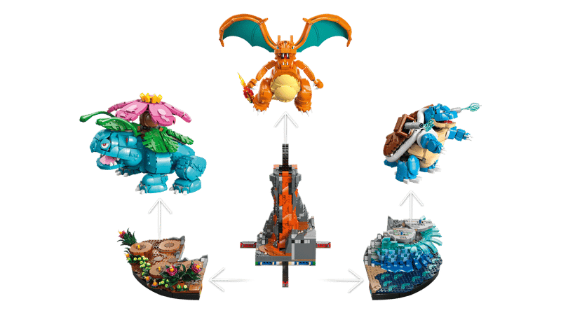 Venusaur, Charizard and Blastoise-EU Warehouse