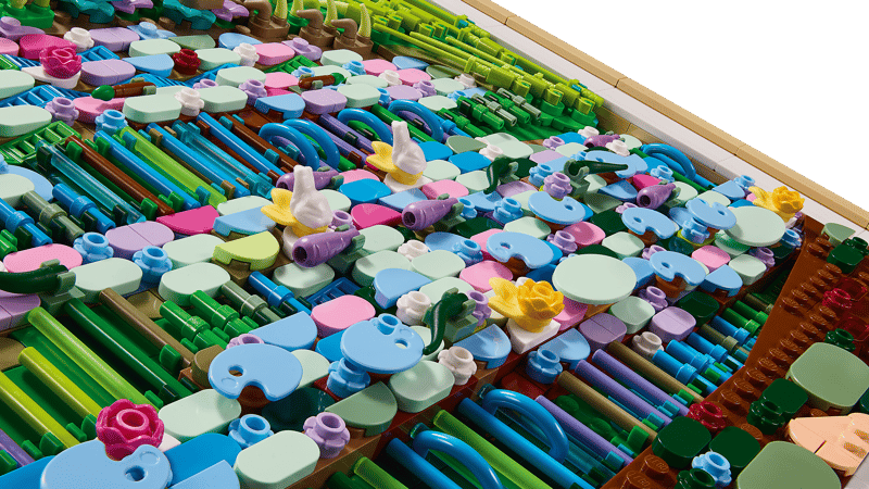 US Warehouse | Claude Monet Water Lily Pond Wall Art Building Set (31220) – 1,445 Pcs