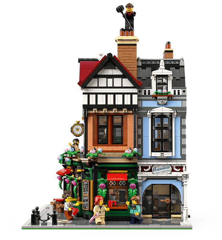 US Warehouse | Tudor Corner Modular Building Model (10350) – 3,704 Pcs | Icons Modular