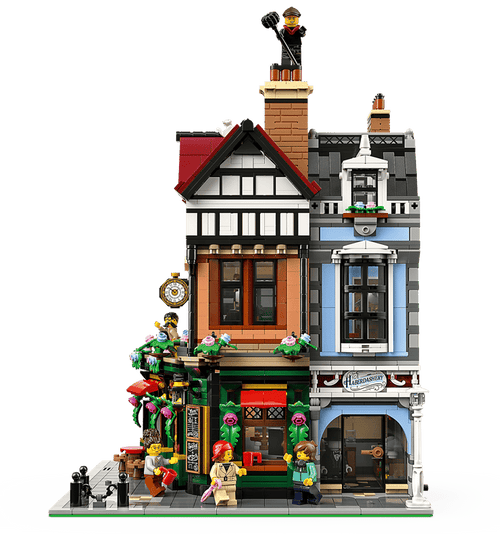 US Warehouse | Tudor Corner Modular Building Model (10350) – 3,704 Pcs | Icons Modular