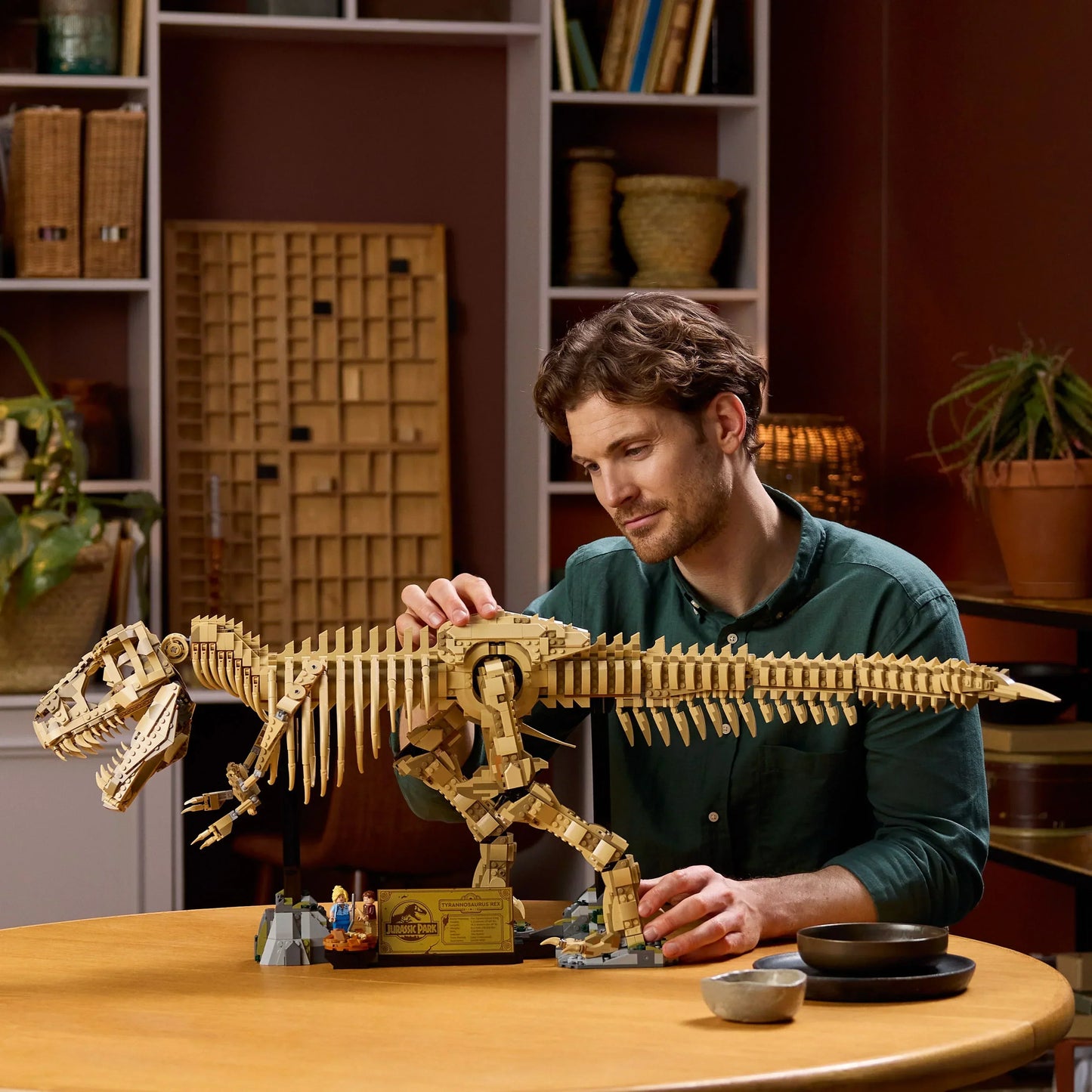 [🇺🇸 US Warehouse]-wk-blok T-Rex Dinosaur Skeleton Fossil - 76968