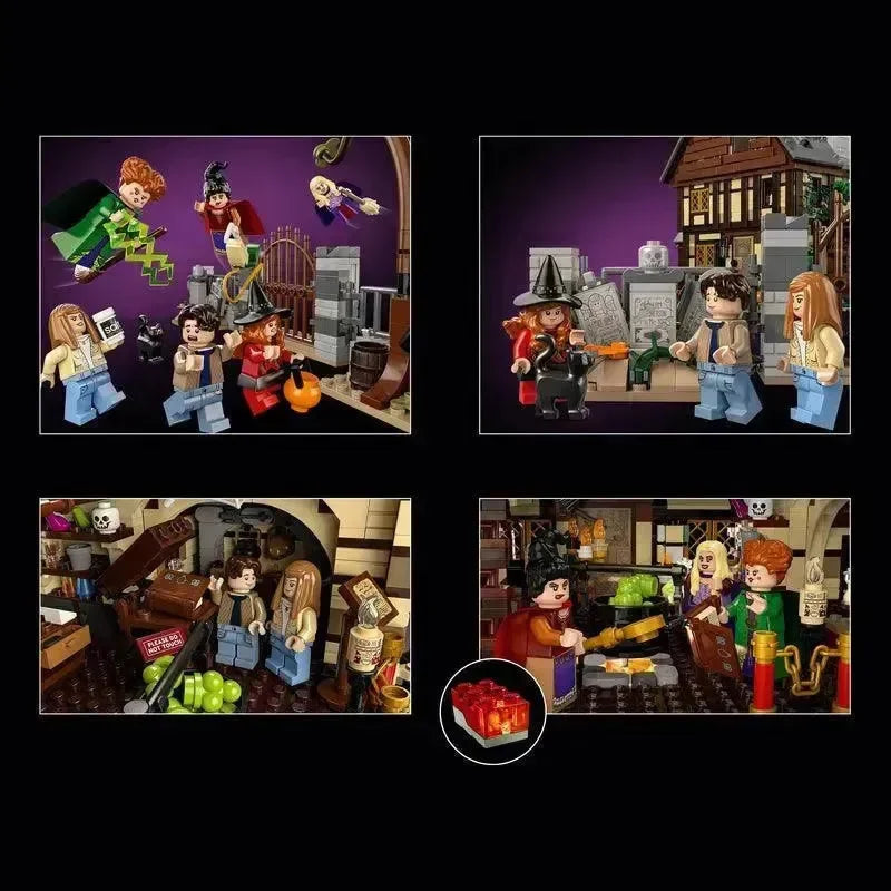 [🇺🇸 US Warehouse]-wk-blok  Witches' Cottage Halloween Set - 21341