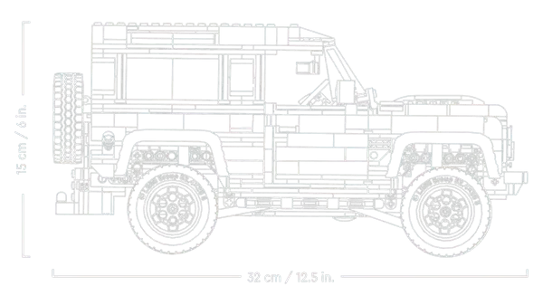 [🇺🇸 US Warehouse]-wk-blok Classic Off-Road Defender 90 - 10317