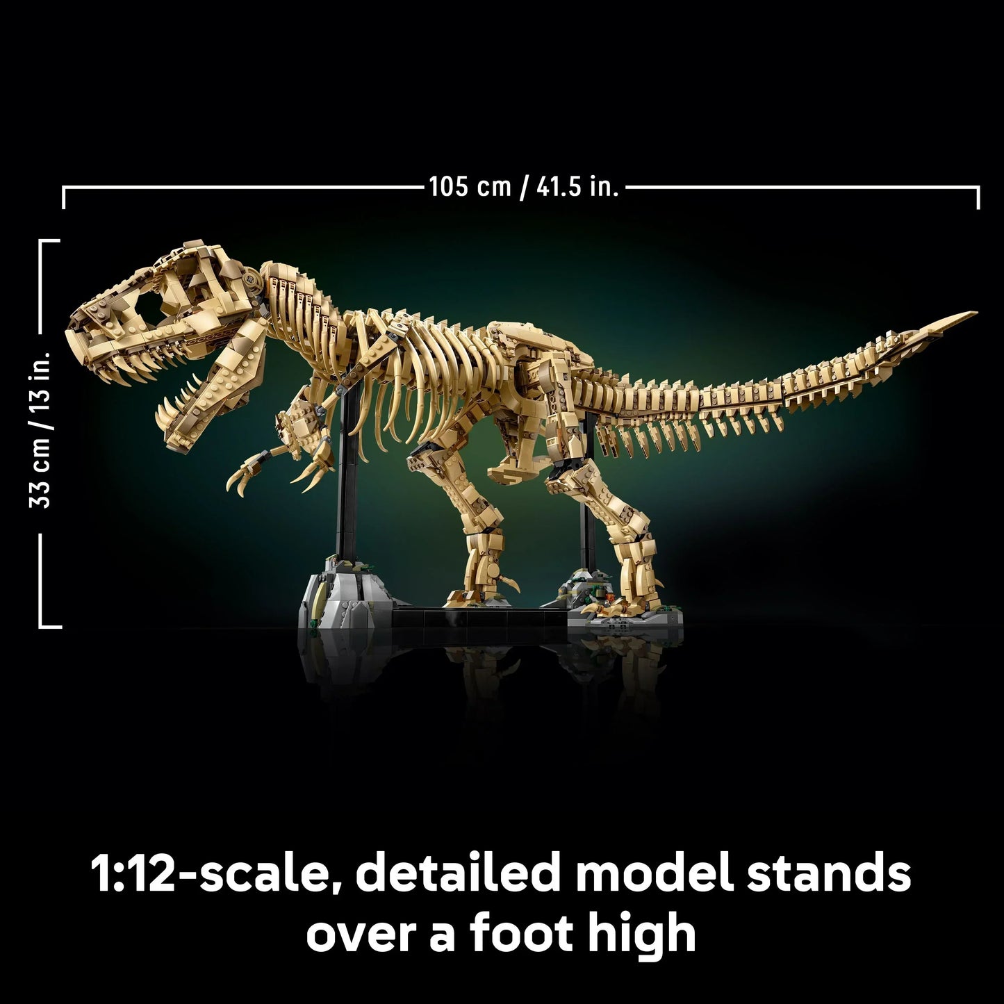 [🇺🇸 US Warehouse]-wk-blok T-Rex Dinosaur Skeleton Fossil - 76968