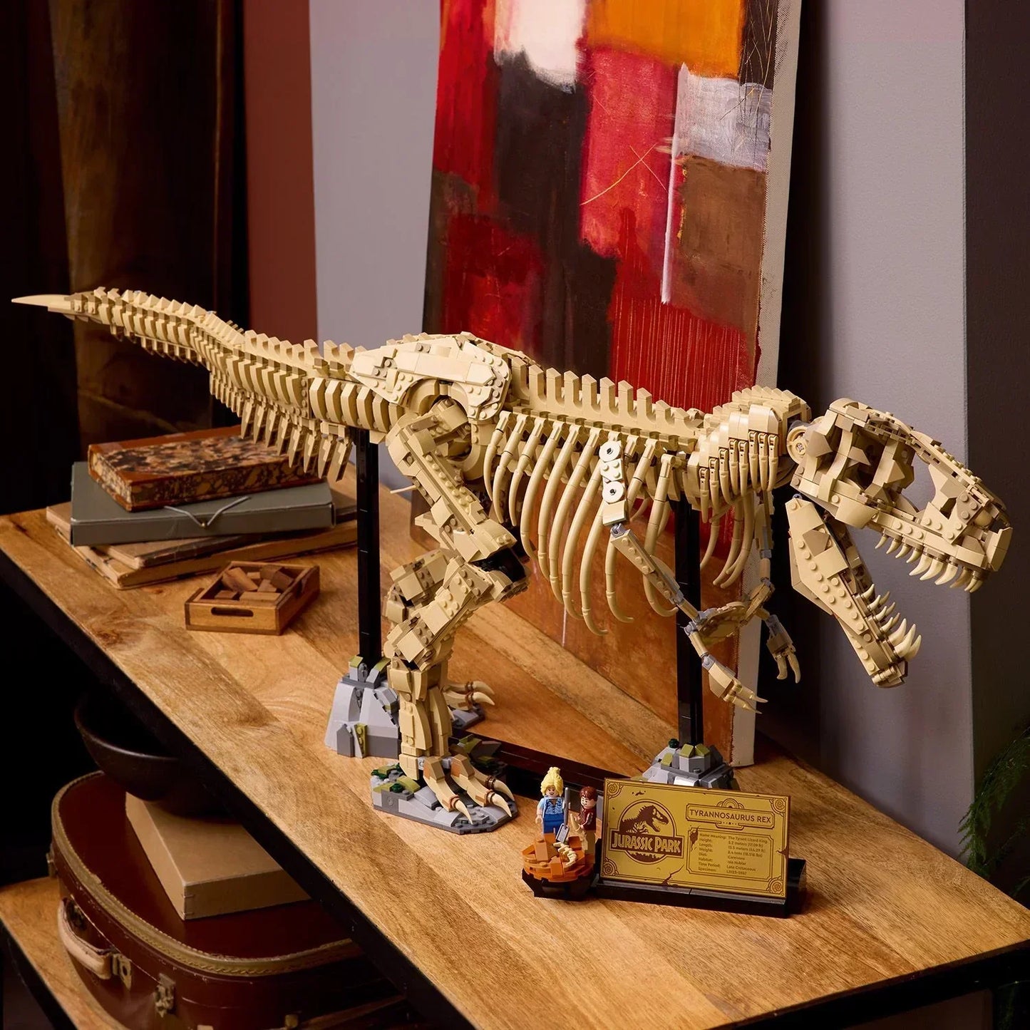 [🇺🇸 US Warehouse]-wk-blok T-Rex Dinosaur Skeleton Fossil - 76968