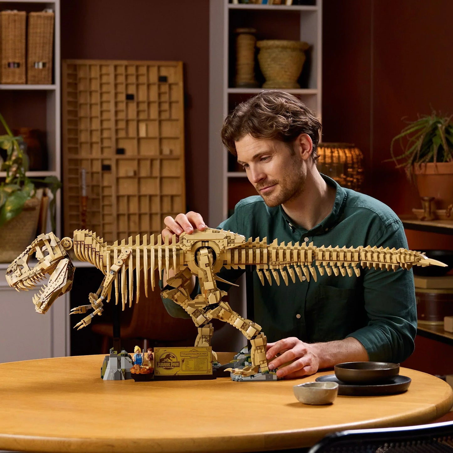 [🇺🇸 US Warehouse]-wk-blok T-Rex Dinosaur Skeleton Fossil - 76968
