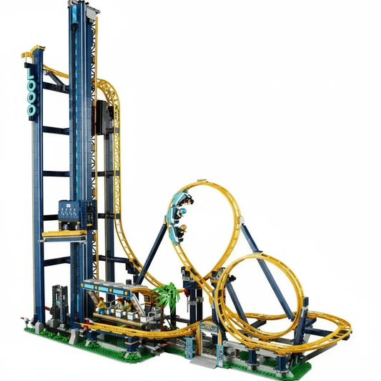 [🇺🇸 US Warehouse]-wk-blok Amusement Park Loop Coaster - 10303