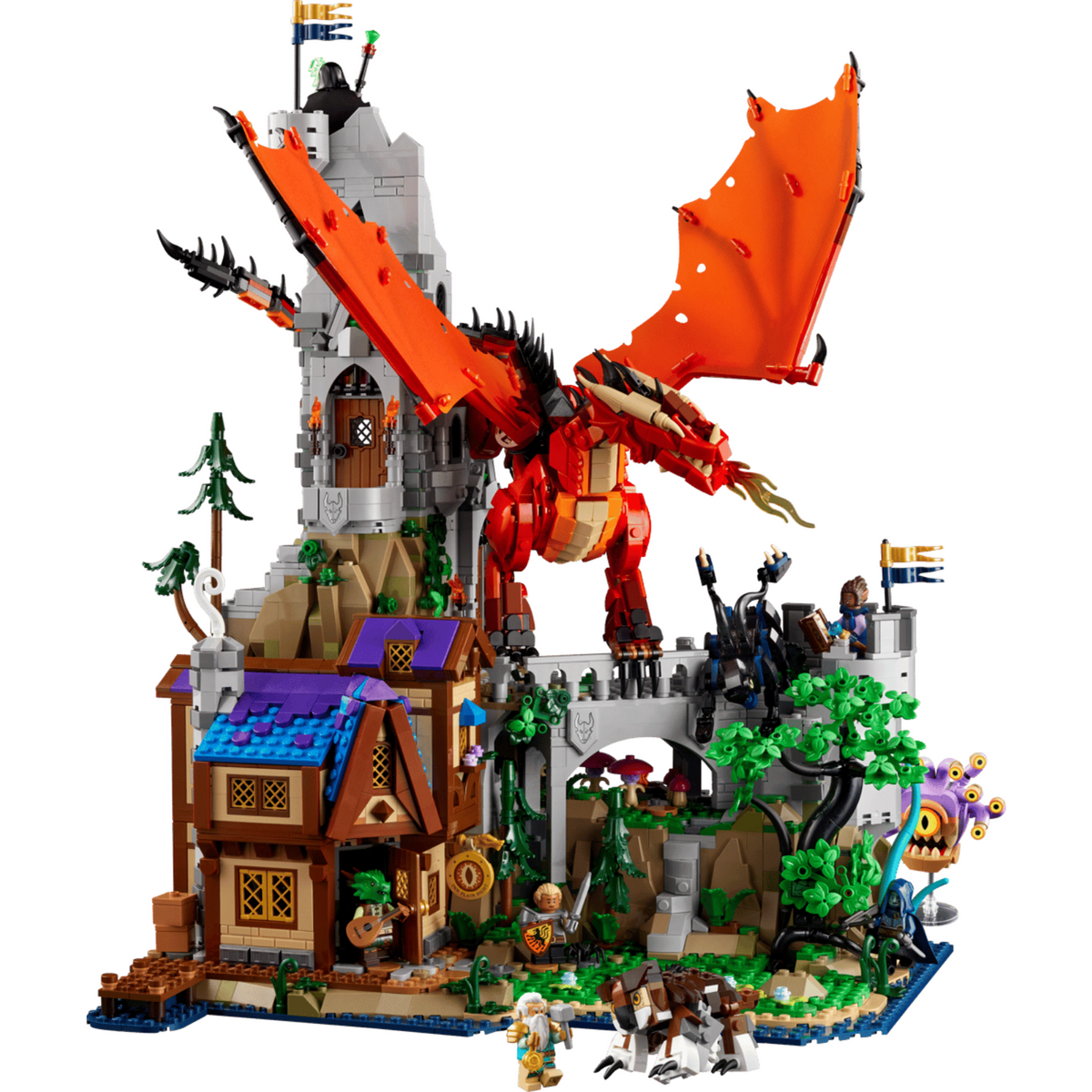 US Warehouse-wretailerblocks-Dungeons and Dragons Red Dragons Tale-21348