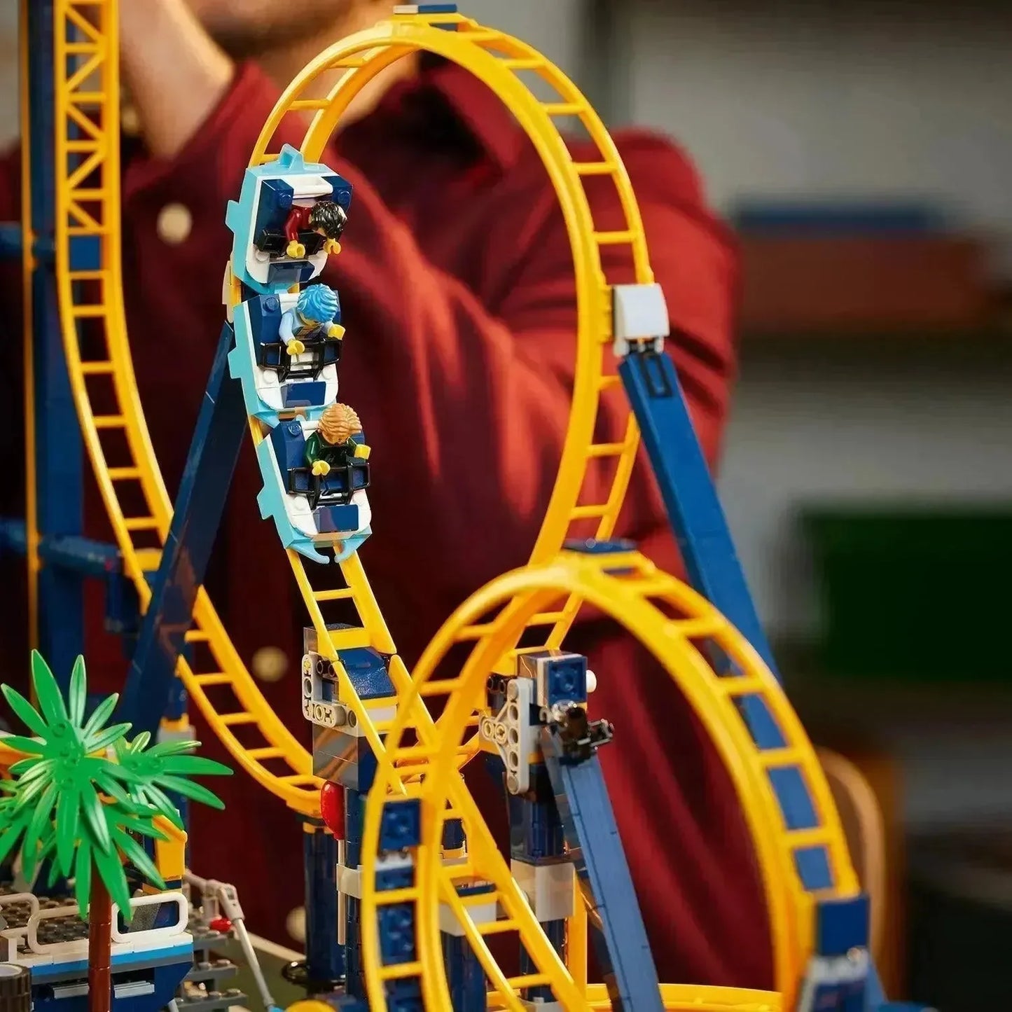 [🇺🇸 US Warehouse]-wk-blok Amusement Park Loop Coaster - 10303