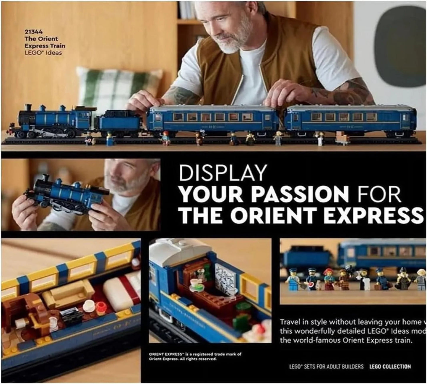 [🇺🇸 US Warehouse]-wk-blok  Classic European Express Train - 21344