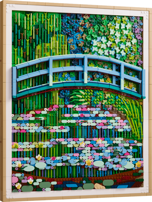 US Warehouse | Claude Monet Water Lily Pond Wall Art Building Set (31220) – 1,445 Pcs