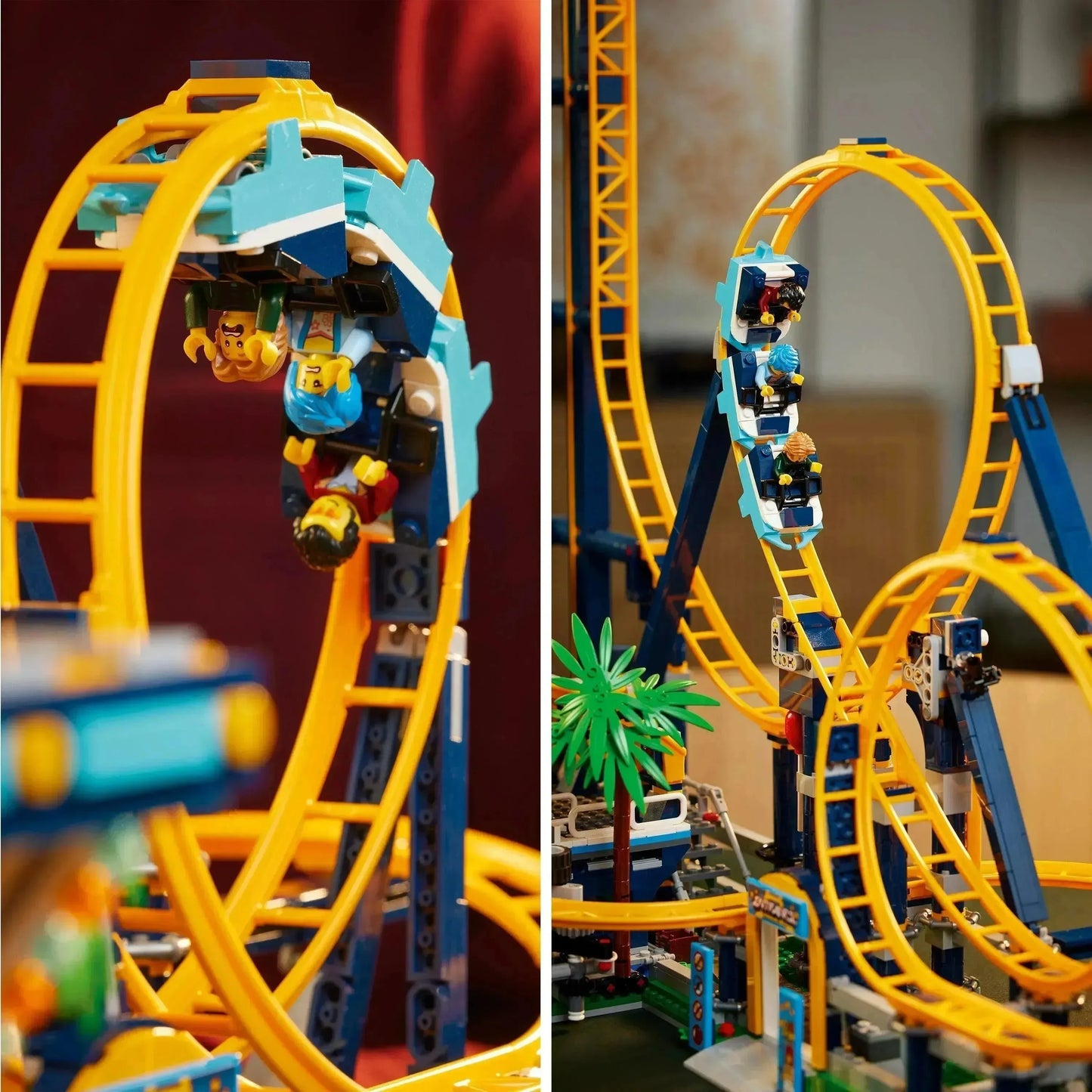 [🇺🇸 US Warehouse]-wk-blok Amusement Park Loop Coaster - 10303