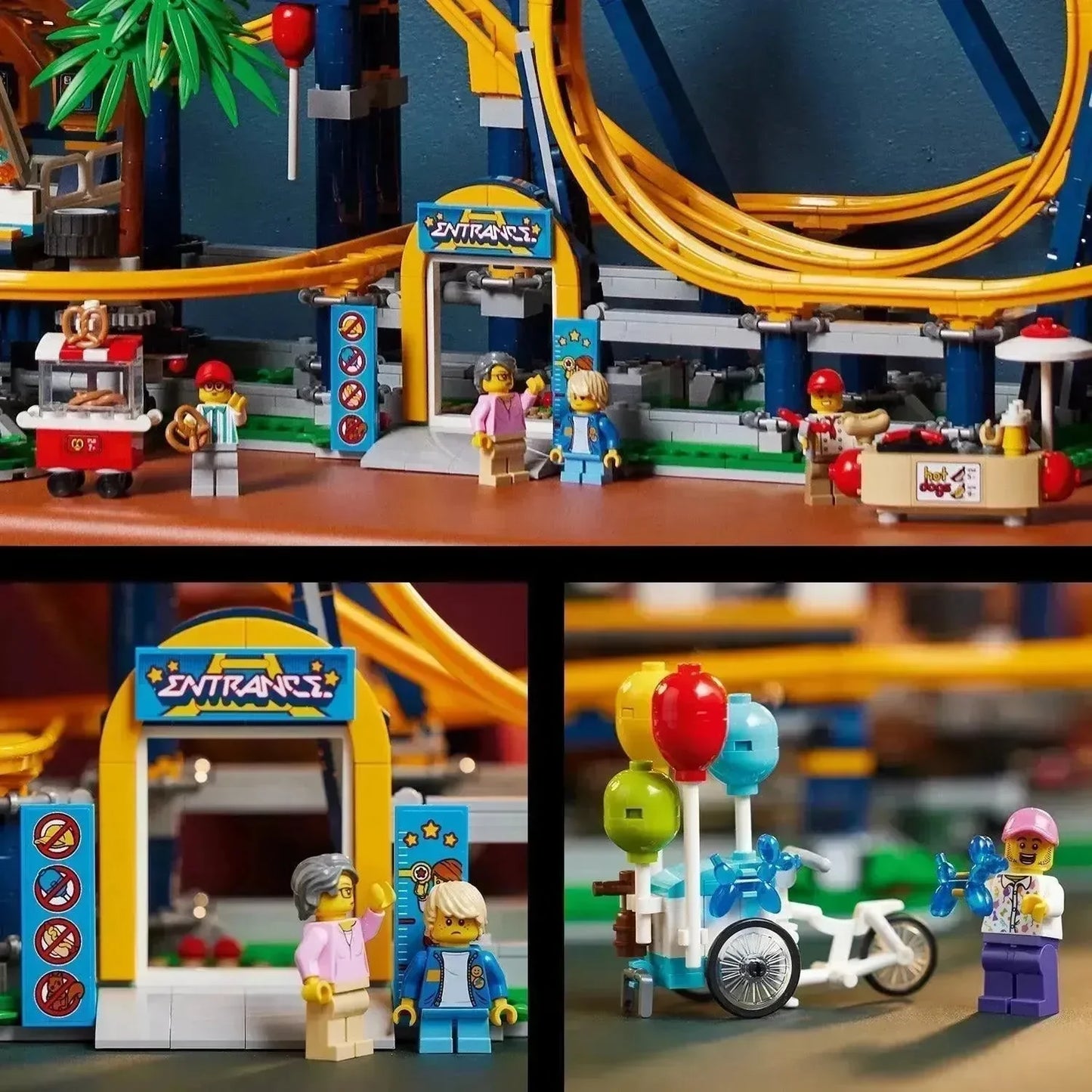 [🇺🇸 US Warehouse]-wk-blok Amusement Park Loop Coaster - 10303